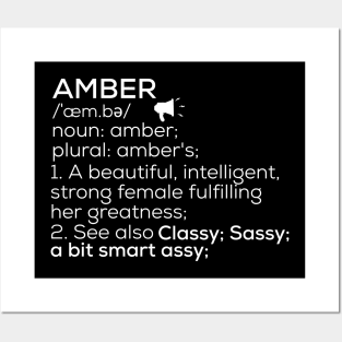 Amber Name Definition Amber Female Name Posters and Art